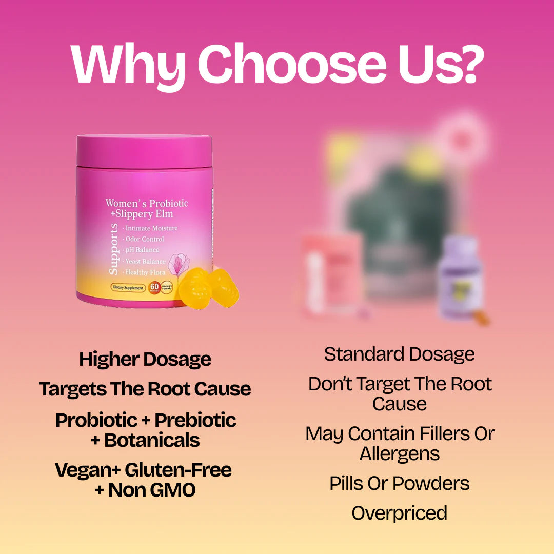 Probiotic + Slippery Elm - Vaginal Support Gummies