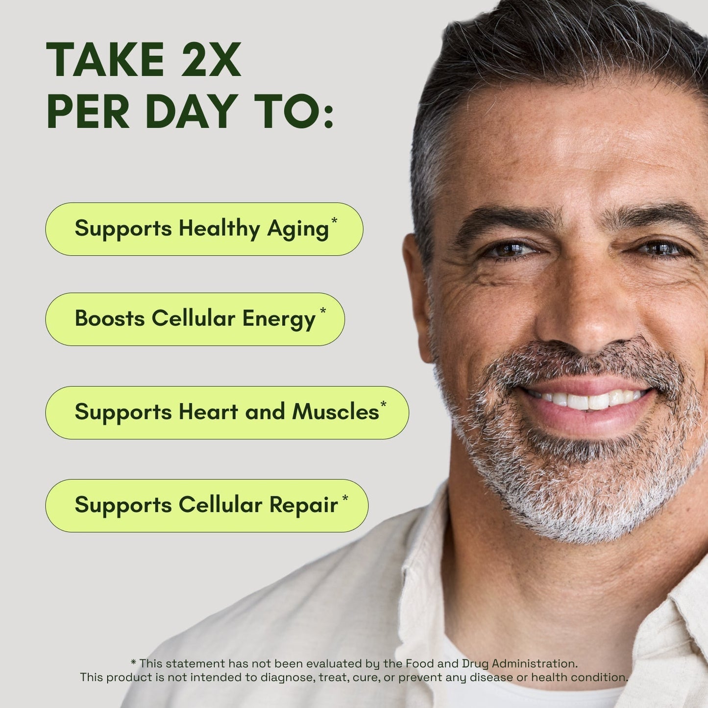 High Purity NAD Supplement for Anti-Aging, Energy Supplements, Focus - 60 Capsules